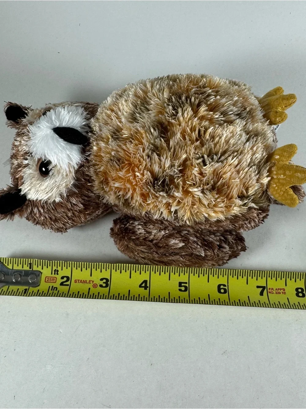 Aurora Plush Flopsies Osmond Owl Brown Beanie 7